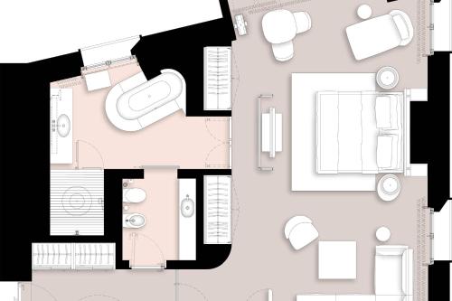 Estudio suite del hotel Bvlgari London
