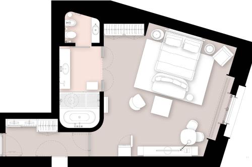 Suite Junior - 1 cama extragrande del hotel Bvlgari London