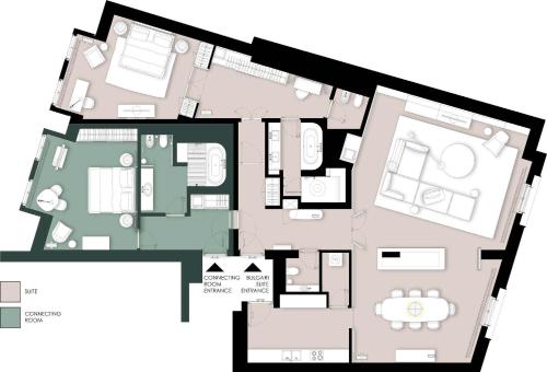 One - Bedroom King Suite with Urban View del hotel Bvlgari London. Foto 6