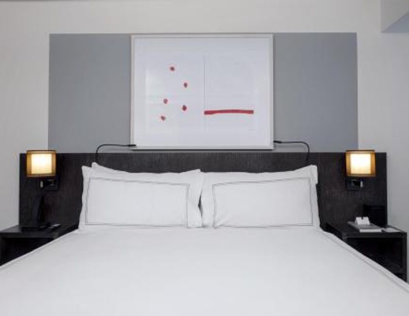 Suite Deluxe con ducha accesible en silla de ruedas - 1 cama extragrande - Adaptada para personas con movilidad reducida del hotel Conrad New York Downtown. Foto 1