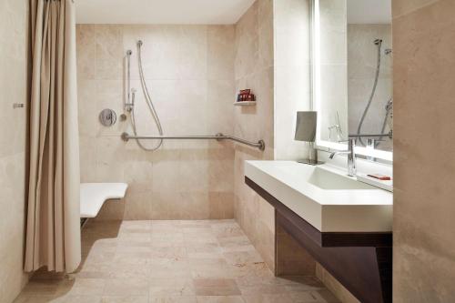 Suite con vistas al río y ducha adaptada para personas con movilidad reducida - 1 cama extragrande del hotel Conrad New York Downtown. Foto 1