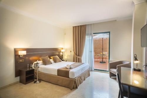 Suite Junior con terraza del hotel Mainake. Foto 2