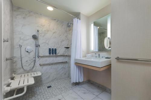 Traditional Double Room with Roll - In Shower - Mobility/Hearing Accessible del hotel Westin Jersey City Newport. Foto 1