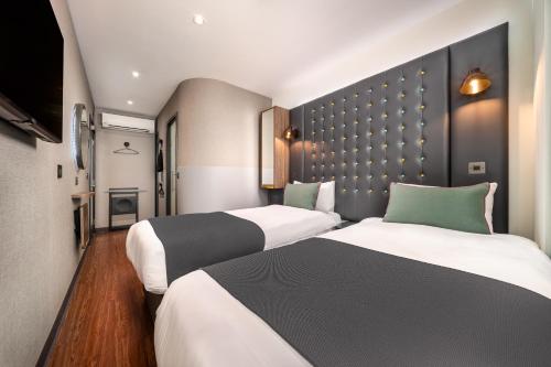 Habitación Doble con 2 camas, acogedora y con vistas del hotel Point A - Westminster, London