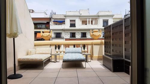 Habitación Doble Premium con terraza del hotel Sardinero Madrid. Foto 7
