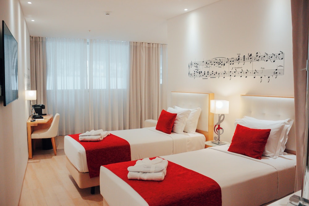 Habitación superior con 2 camas individuales del hotel Da Música