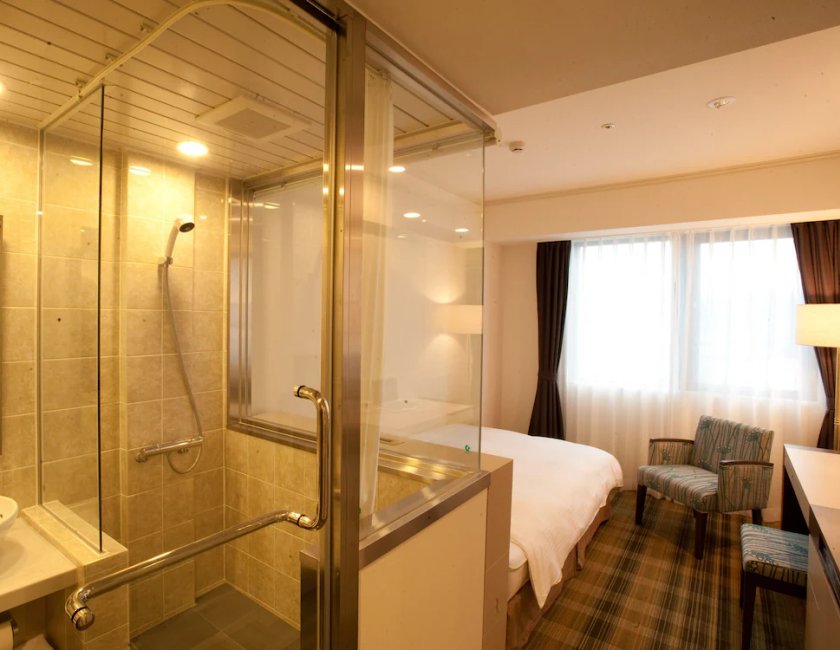 Habitación estándar doble, no fumadores (Semi Double) del hotel Chisun Grand Takayama. Foto 1