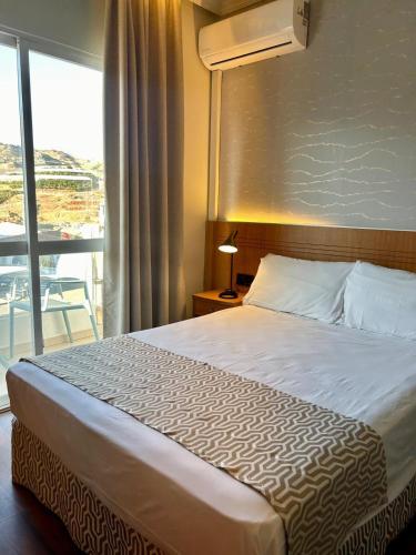 Habitación Individual con balcón del hotel Santa Rosa