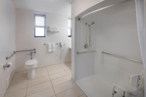 Suite con cama extragrande y sofá cama - Adaptada para personas de movilidad reducida - No fumadores del hotel Ramada by Wyndham Jersey City. Foto 3