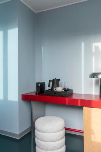 Habitación Doble Deluxe con balcón del hotel Moderno Roma