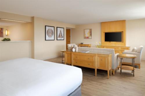 Suite Estudio con cama extragrande del hotel Hilton San Francisco Airport Bayfront. Foto 4