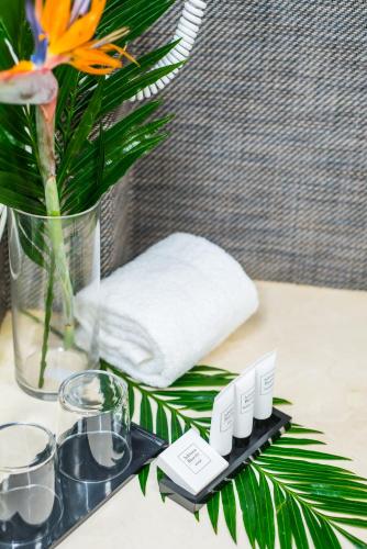 Apartamento Vista Piscina Balcón o Terraza Con Cocina 1 habitación 2 Camas individuales del hotel Dunas Club. Foto 17