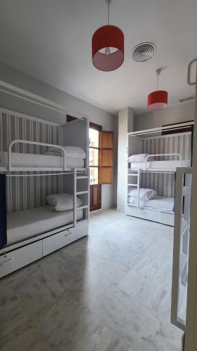 Cama en habitación compartida de 6 camas del hotel Samay Sevilla. Foto 2