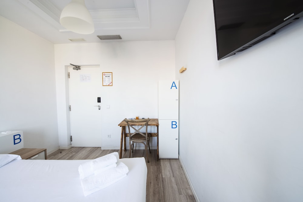 Twin Room Shared Bathroom del hotel Safestay Madrid Central. Foto 13