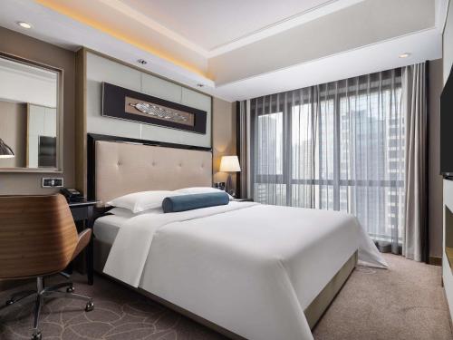Habitación Clásica, 1 Cama King Size, Esquina del hotel Pullman Shanghai Jing An