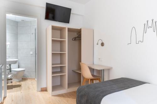 Habitación Individual con balcón del hotel Sans. Foto 4