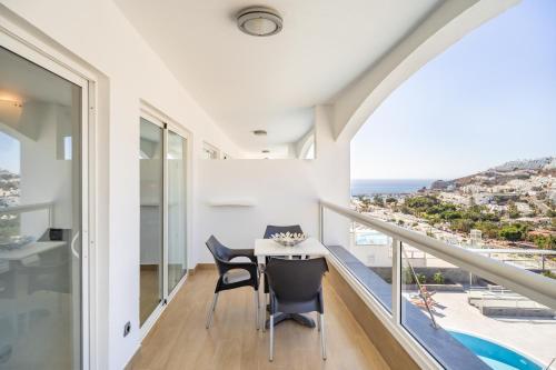 Apartamento de 1 dormitorio con vistas parciales al mar del hotel Altair. Foto 10