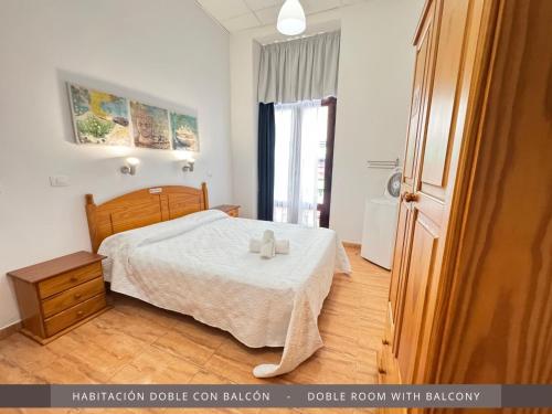 Habitación doble con balcón del hotel Hotel Kasa