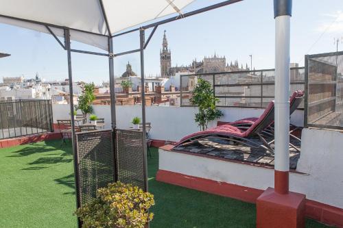 Apartamento Balcón o Terraza Con Cocina 1 habitación Sofá Cama incluido 1 Cama doble del hotel Reservaloen Terrazas de la Catedral. Foto 5