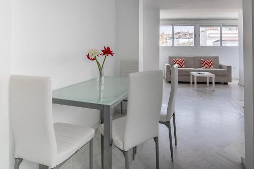 Apartamento Con Cocina 1 habitación Sofá Cama incluido 1 Cama doble del hotel Apartamentos Mariano De Cavia. Foto 11