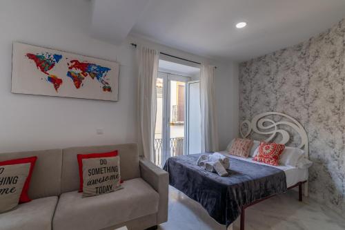 Estudio Sofá Cama incluido 1 Cama doble kitchenette Agradable del hotel Reservaloen Casa Del Museo / Topibe Sl. Foto 2