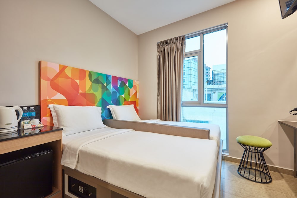 Habitación superior con 2 camas individuales del hotel Ibis Budget Singapore Clarke Quay