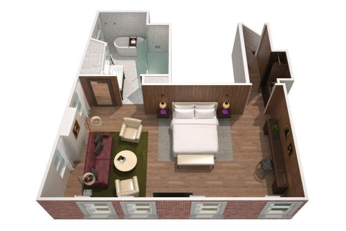 Suite Berners Corner King del hotel The London Edition