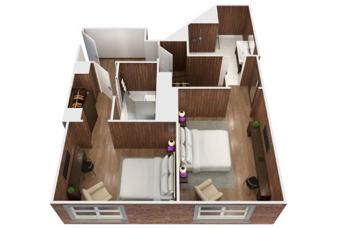 Habitación Deluxe de dos dormitorios del hotel The London Edition. Foto 4