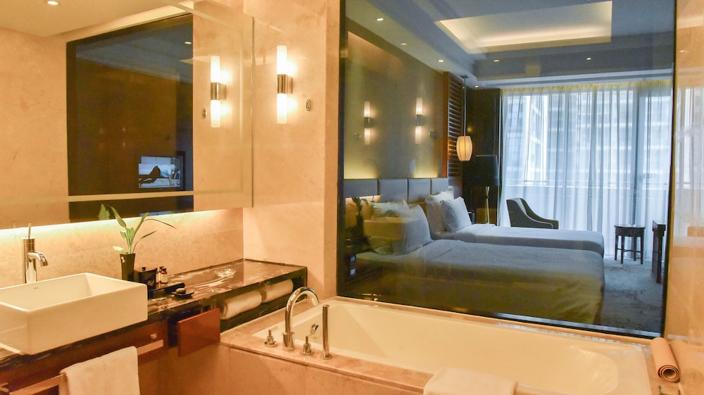 HABITACIÓN DELUXE, 2 Camas Individuales, Balcón Privado del hotel Pullman Foshan Shunde. Foto 5