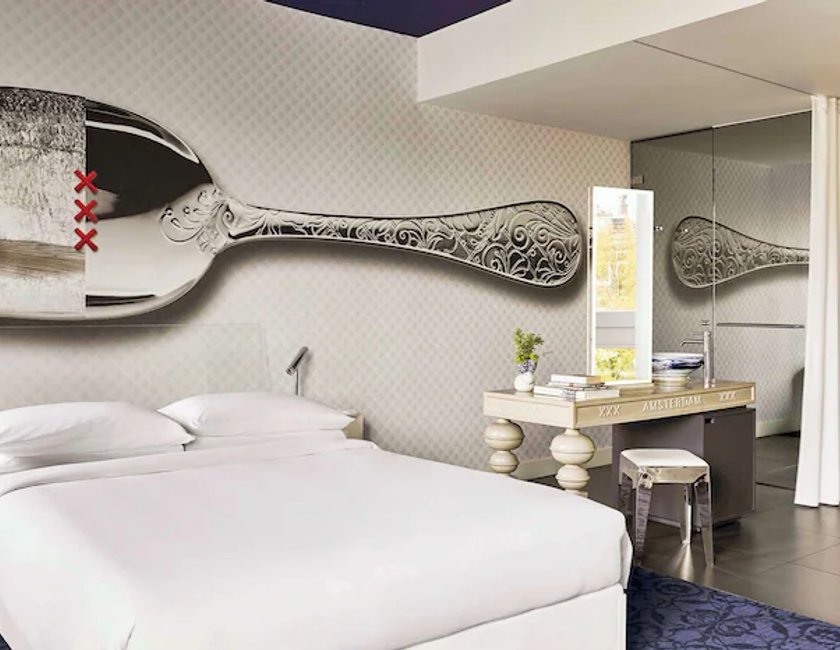 Habitación, 1 cama de matrimonio grande, vistas al jardín del hotel Andaz Amsterdam Prinsengracht - A Concept By Hyatt. Foto 3