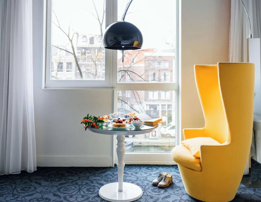 Habitación, 1 cama de matrimonio, vistas al canal del hotel Andaz Amsterdam Prinsengracht - A Concept By Hyatt. Foto 1