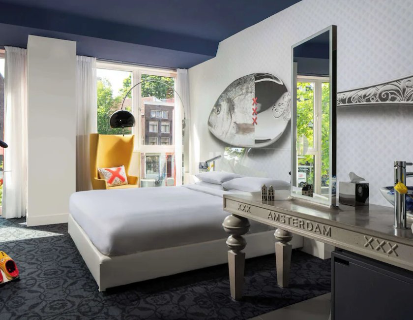 Habitación, 1 cama de matrimonio, vistas al canal del hotel Andaz Amsterdam Prinsengracht - A Concept By Hyatt. Foto 5