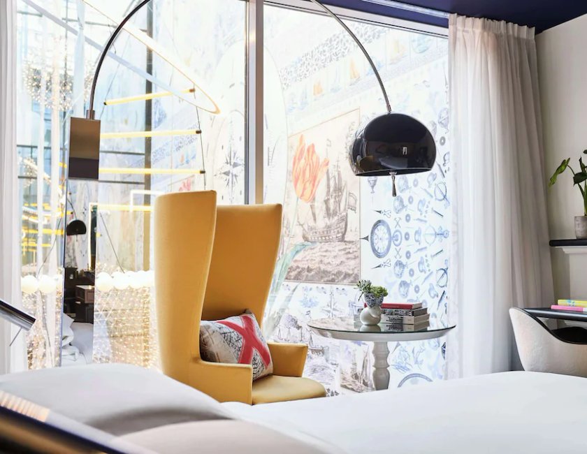 Habitación, 1 cama de matrimonio (Atrium View) del hotel Andaz Amsterdam Prinsengracht - A Concept By Hyatt. Foto 3