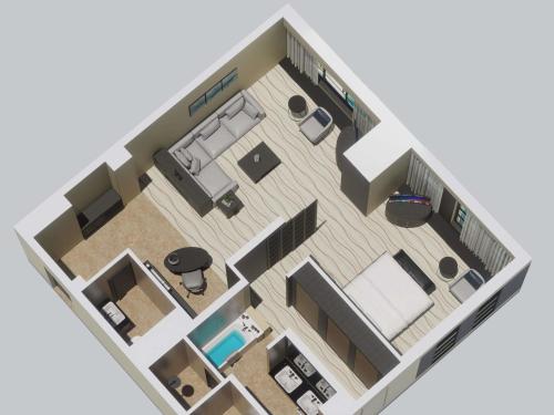 Opera King Suite with Club Millésime Access and Sea or City View del hotel Sofitel Abu Dhabi Corniche. Foto 8