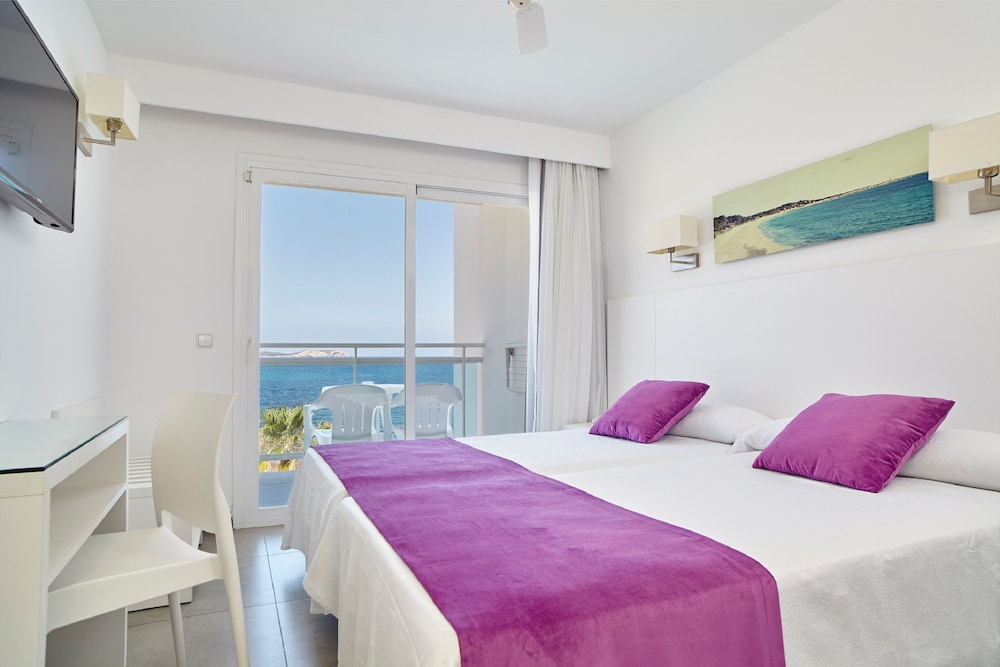Apartamento Vista Mar Balcón o Terraza Superior 1 habitación Sofá Cama incluido 2 Camas individuales kitchenette Normal del hotel Nereida. Foto 5