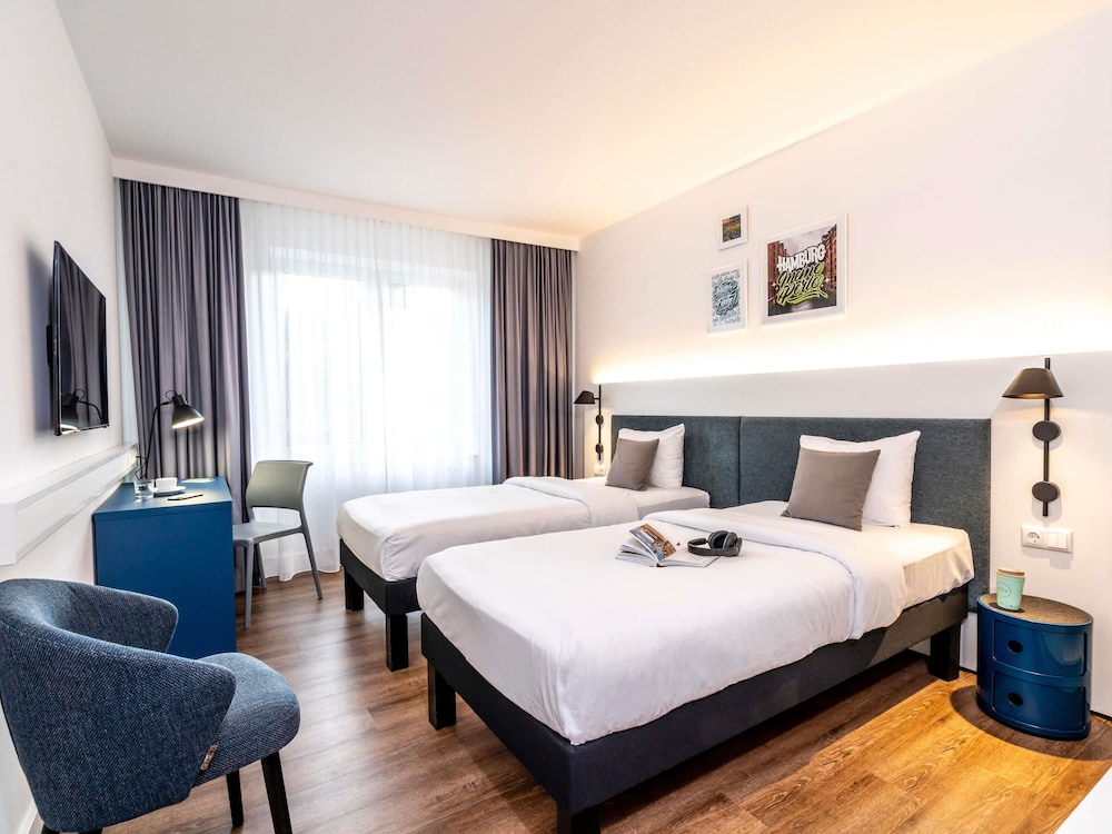 Habitación estándar con 2 camas individuales del hotel Ibis Styles Hamburg Alster City