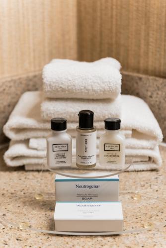 Habitación Estándar con bañera adaptada para personas con discapacidad - Cama extragrande del hotel Crowne Plaza Newark Airport. Foto 2