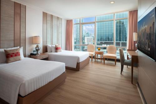 Habitación de lujo (Torre principal) del hotel The Berkeley Pratunam. Foto 8