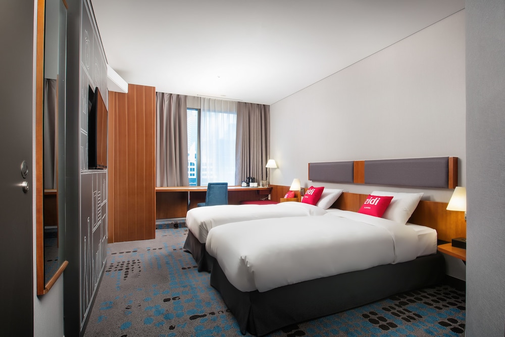 Habitación estándar, 2 camas individuales del hotel Ibis Ambassador Seoul Myeongdong. Foto 1