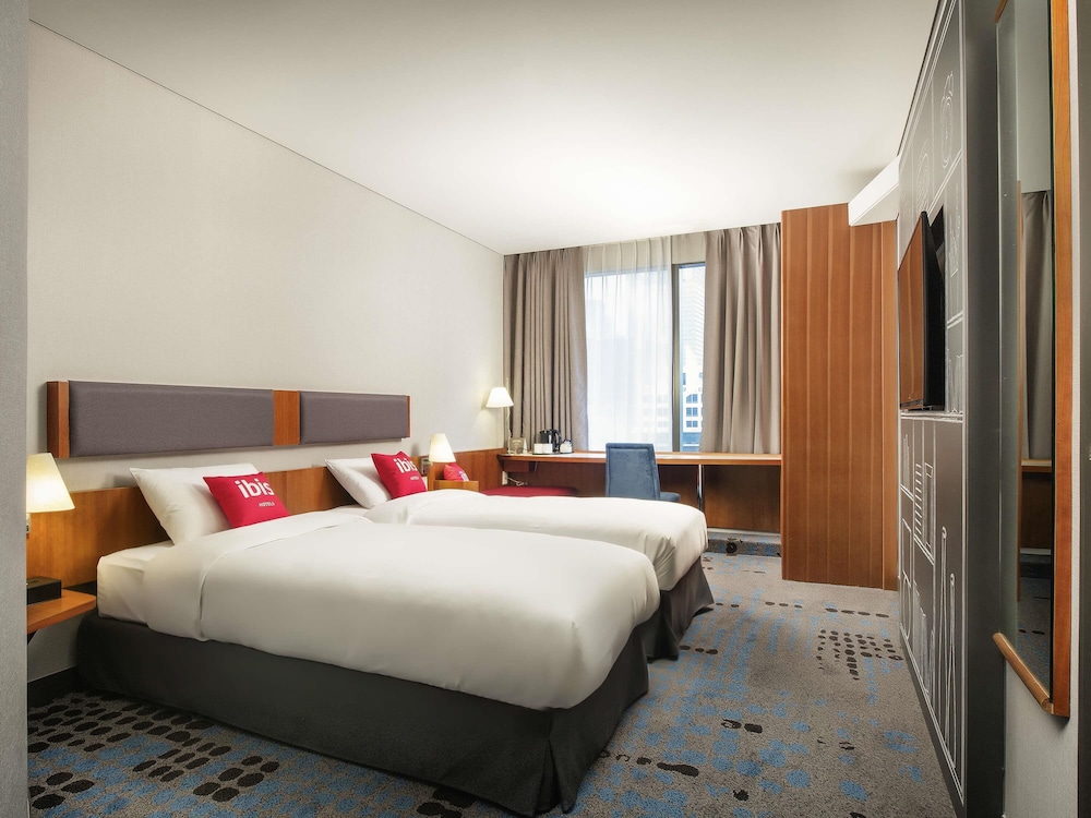 Habitación estándar, 2 camas individuales del hotel Ibis Ambassador Seoul Myeongdong. Foto 4