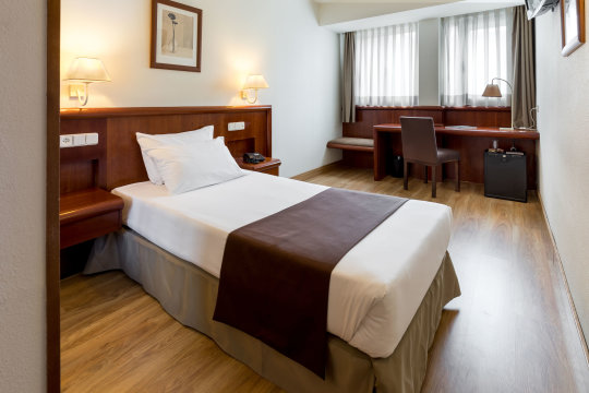 Habitación individual del hotel 1881 Madrid Ventas