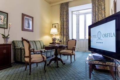 Junior suite del hotel Relais and Châteaux Orfila. Foto 1