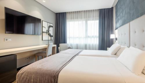 Habitación Doble - 1 o 2 camas del hotel Ilunion Pio Xii. Foto 2