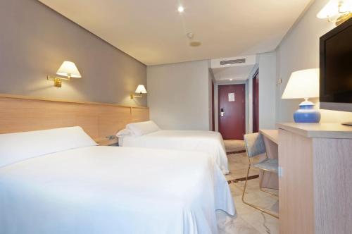 Habitación Doble Estándar - 1 o 2 camas del hotel Puertollano. Foto 3