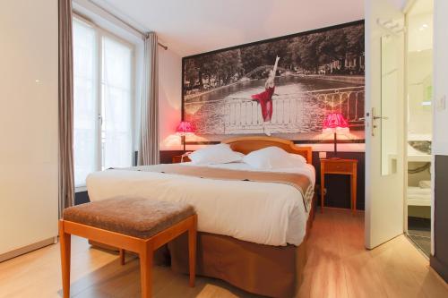 Habitación Doble con vistas a la calle Arabesque - 1 o 2 camas del hotel Atelier Vavin. Foto 3