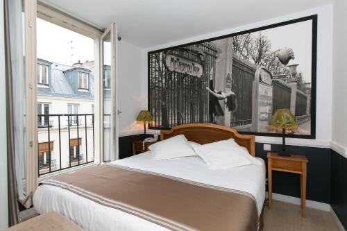 Habitación Doble con vistas a la calle Arabesque - 1 o 2 camas del hotel Atelier Vavin. Foto 10