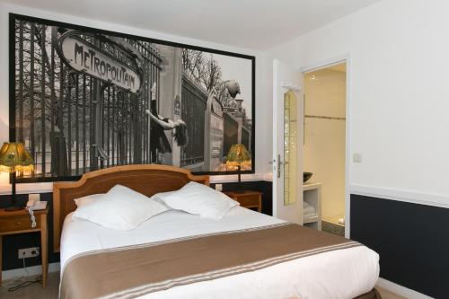 Habitación Doble con vistas a la calle Arabesque - 1 o 2 camas del hotel Atelier Vavin. Foto 11
