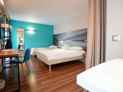 Habitación Estándar - 1 cama doble y 1 individual del hotel Ibis Styles Quimper