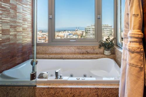 Alojamiento comunicado The Level Grand Premium con vistas del hotel Melia Madrid Princesa. Foto 3