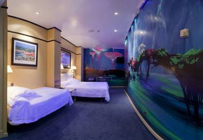 Habitación triple del hotel Inhala Garden